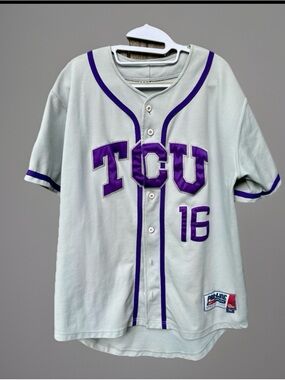 TCU Horned Frogs 2006-09 Game Used baseball Jersey MWC